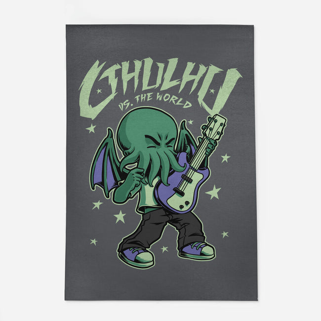 Cthulhu Guitar Comic-None-Outdoor-Rug-Studio Mootant