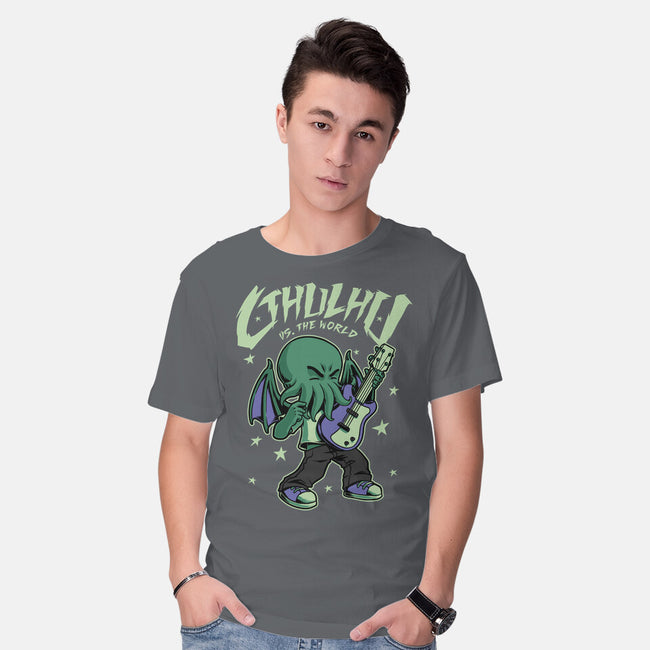 Cthulhu Guitar Comic-Mens-Basic-Tee-Studio Mootant