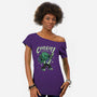 Cthulhu Guitar Comic-Womens-Off Shoulder-Tee-Studio Mootant