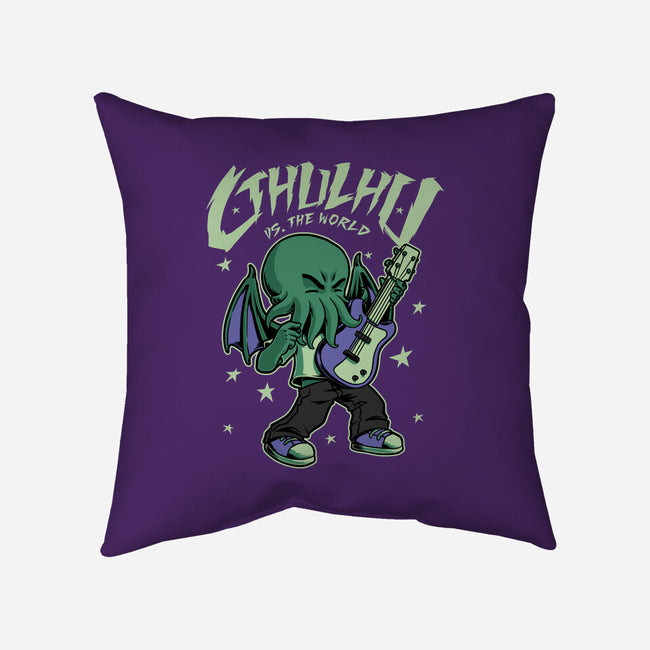 Cthulhu Guitar Comic-None-Removable Cover w Insert-Throw Pillow-Studio Mootant