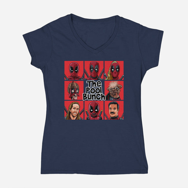 The Pool Bunch-Womens-V-Neck-Tee-svthyp