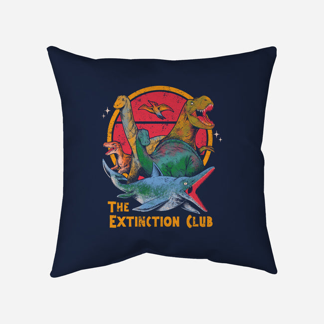 The Extinction Club-None-Removable Cover-Throw Pillow-tobefonseca