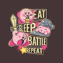 Eat Sleep Battle Repeat-Unisex-Crew Neck-Sweatshirt-Xentee