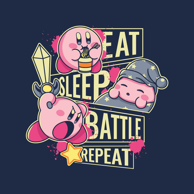 Eat Sleep Battle Repeat-None-Polyester-Shower Curtain-Xentee