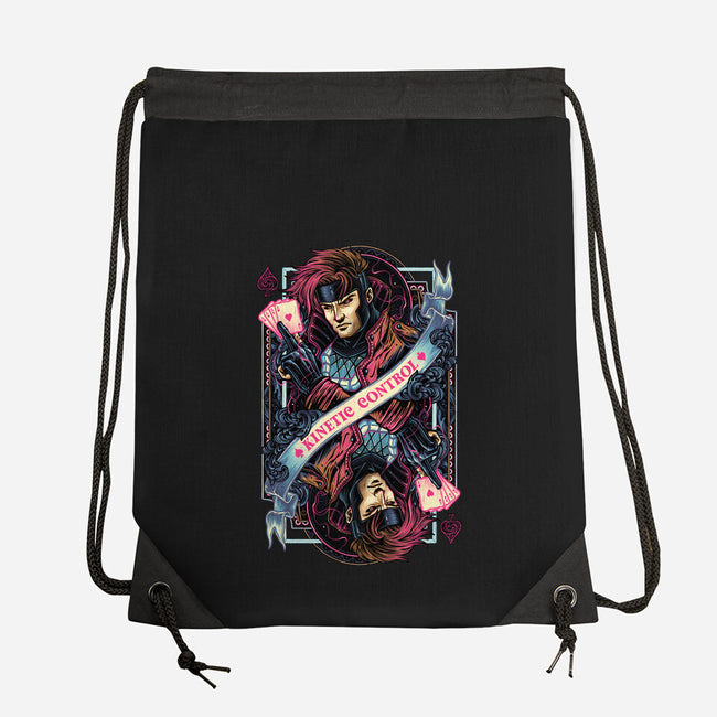 Kinetic Control Card-None-Drawstring-Bag-glitchygorilla