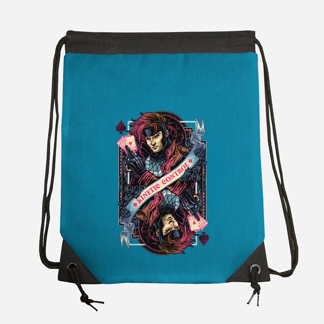 Kinetic Control Card-None-Drawstring-Bag-glitchygorilla