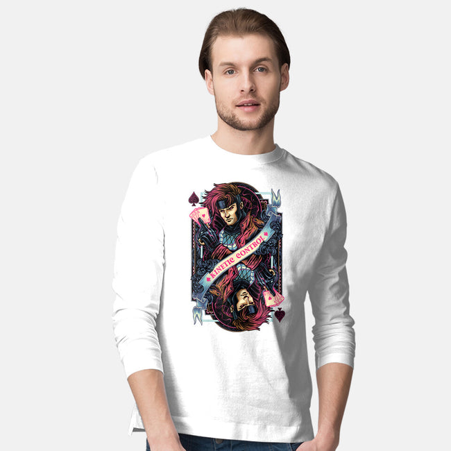 Kinetic Control Card-Mens-Long Sleeved-Tee-glitchygorilla