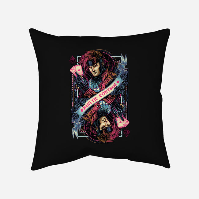 Kinetic Control Card-None-Non-Removable Cover w Insert-Throw Pillow-glitchygorilla