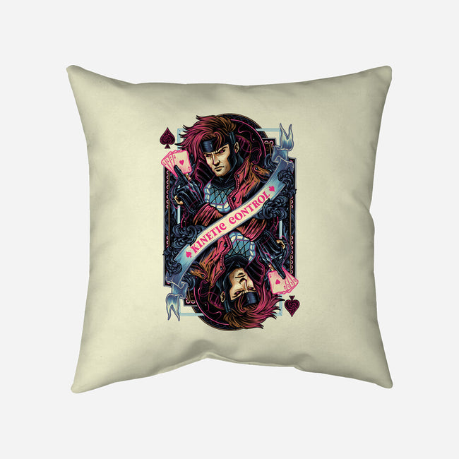 Kinetic Control Card-None-Non-Removable Cover w Insert-Throw Pillow-glitchygorilla