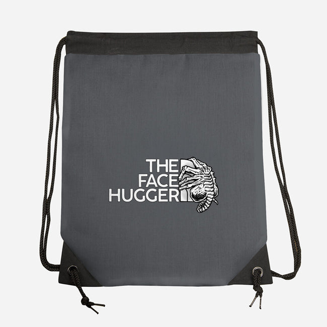 The Face Hugger-None-Drawstring-Bag-glitchygorilla