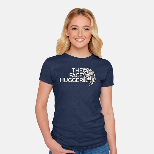 The Face Hugger-Womens-Fitted-Tee-glitchygorilla