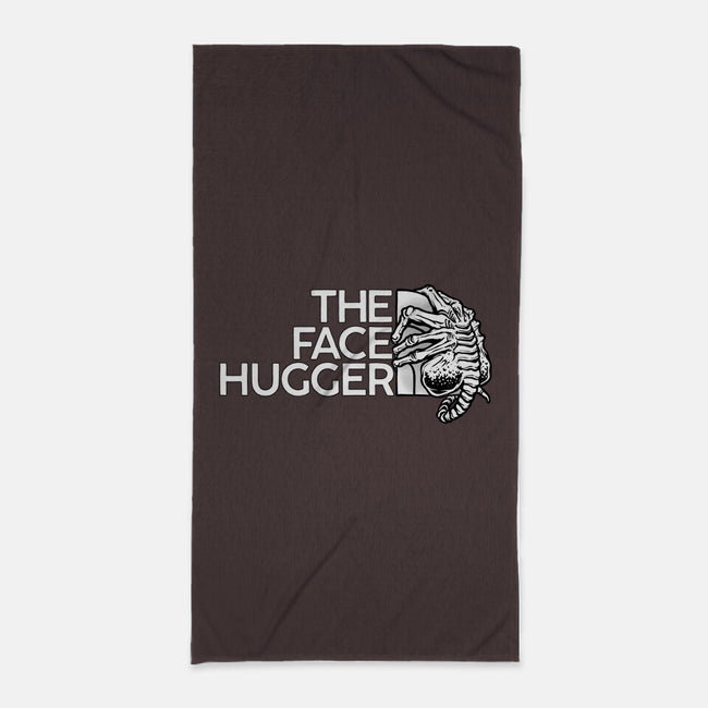 The Face Hugger-None-Beach-Towel-glitchygorilla