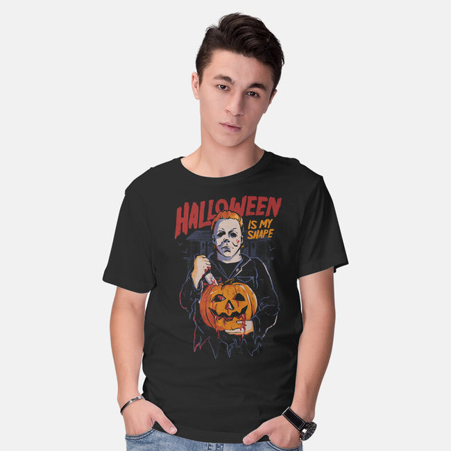 Halloween Is My Shape-Mens-Basic-Tee-eduely