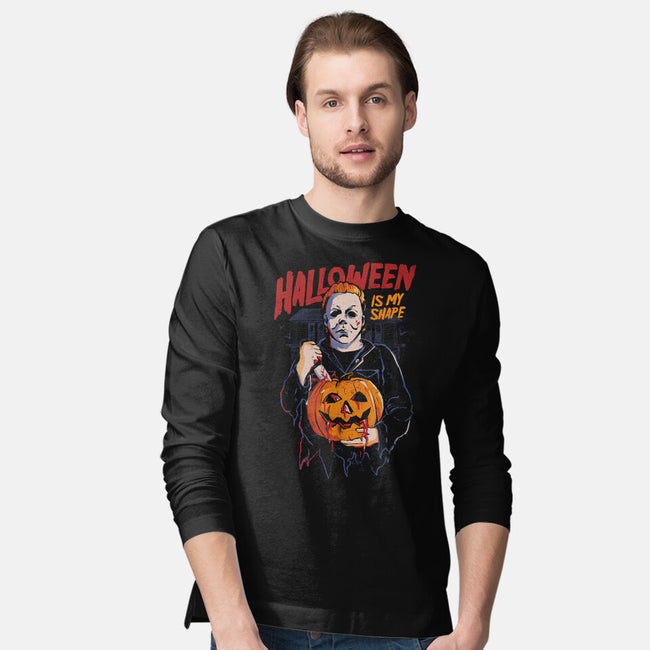 Halloween Is My Shape-Mens-Long Sleeved-Tee-eduely