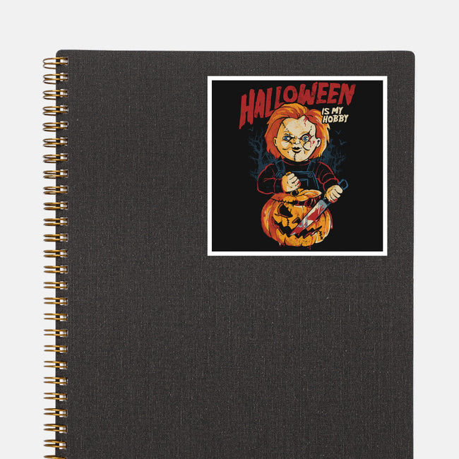 Halloween Is My Hobby-None-Glossy-Sticker-eduely