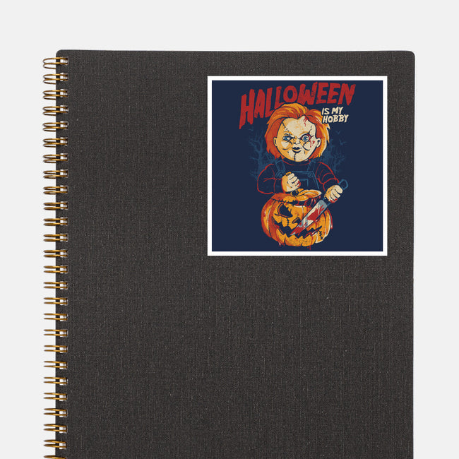 Halloween Is My Hobby-None-Glossy-Sticker-eduely