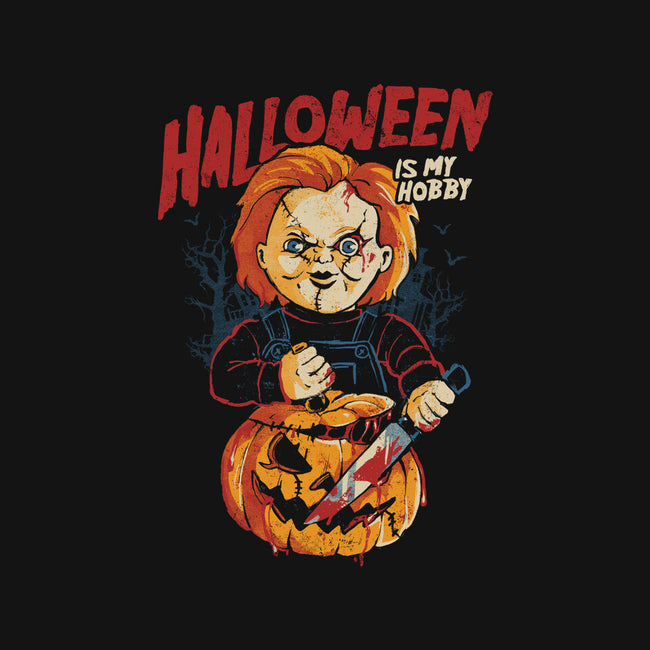 Halloween Is My Hobby-Womens-Fitted-Tee-eduely