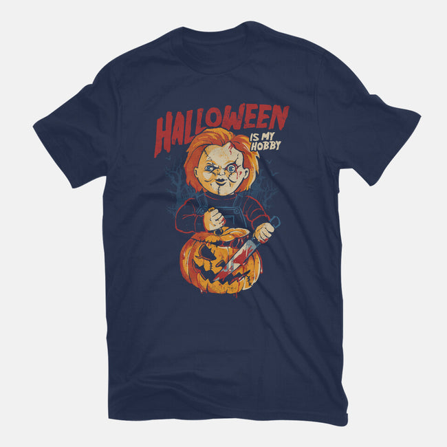 Halloween Is My Hobby-Womens-Basic-Tee-eduely