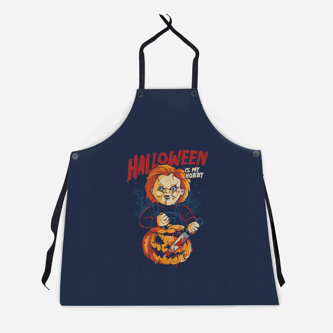 Halloween Is My Hobby-Unisex-Kitchen-Apron-eduely