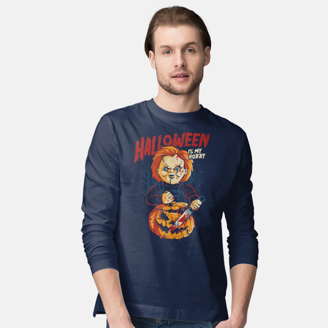 Halloween Is My Hobby-Mens-Long Sleeved-Tee-eduely