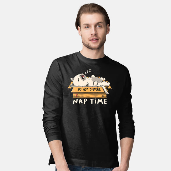 Nap Time Do Not Disturb-Mens-Long Sleeved-Tee-koalastudio