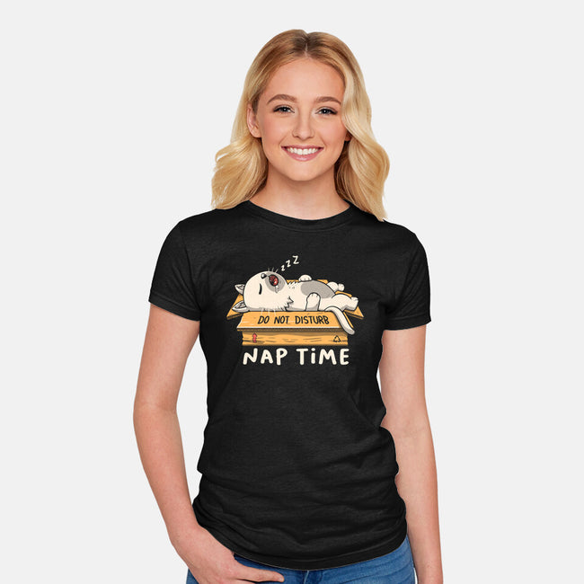 Nap Time Do Not Disturb-Womens-Fitted-Tee-koalastudio