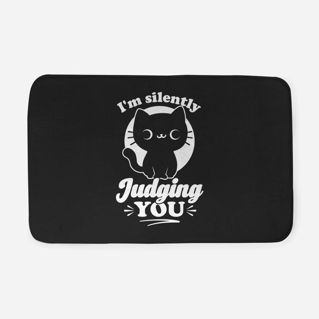 Cat Judges You-None-Memory Foam-Bath Mat-Studio Mootant