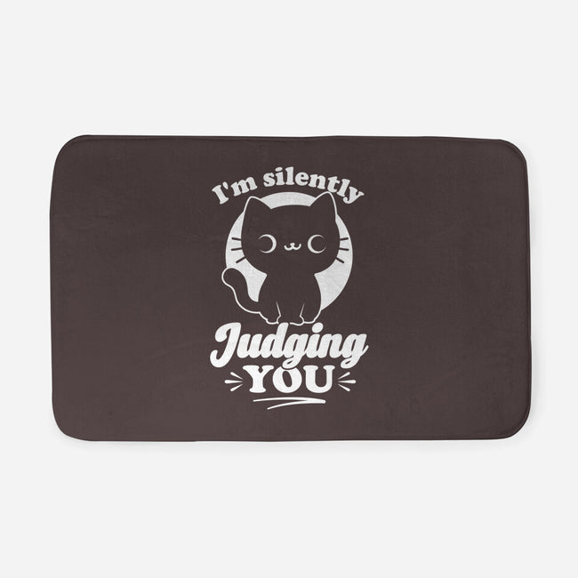 Cat Judges You-None-Memory Foam-Bath Mat-Studio Mootant