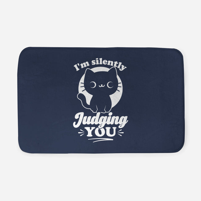 Cat Judges You-None-Memory Foam-Bath Mat-Studio Mootant