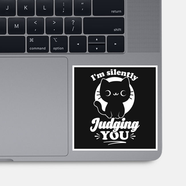 Cat Judges You-None-Glossy-Sticker-Studio Mootant