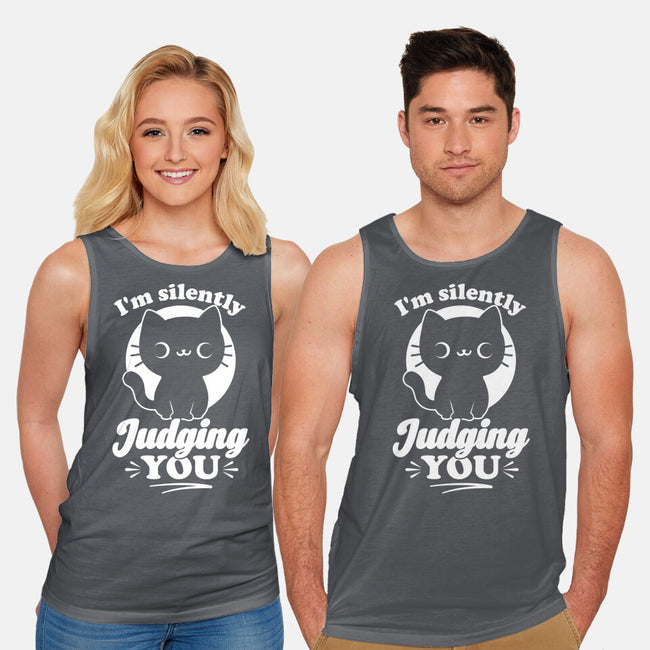 Cat Judges You-Unisex-Basic-Tank-Studio Mootant