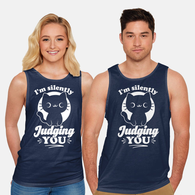 Cat Judges You-Unisex-Basic-Tank-Studio Mootant