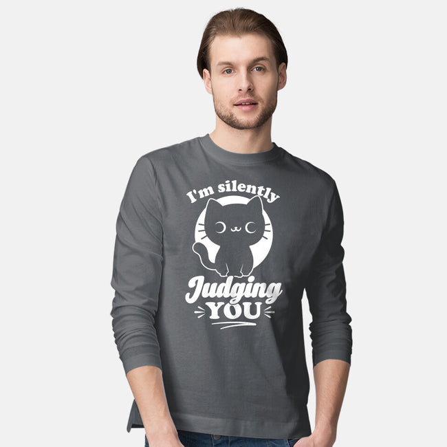 Cat Judges You-Mens-Long Sleeved-Tee-Studio Mootant