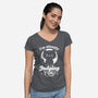 Cat Judges You-Womens-V-Neck-Tee-Studio Mootant