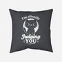 Cat Judges You-None-Non-Removable Cover w Insert-Throw Pillow-Studio Mootant