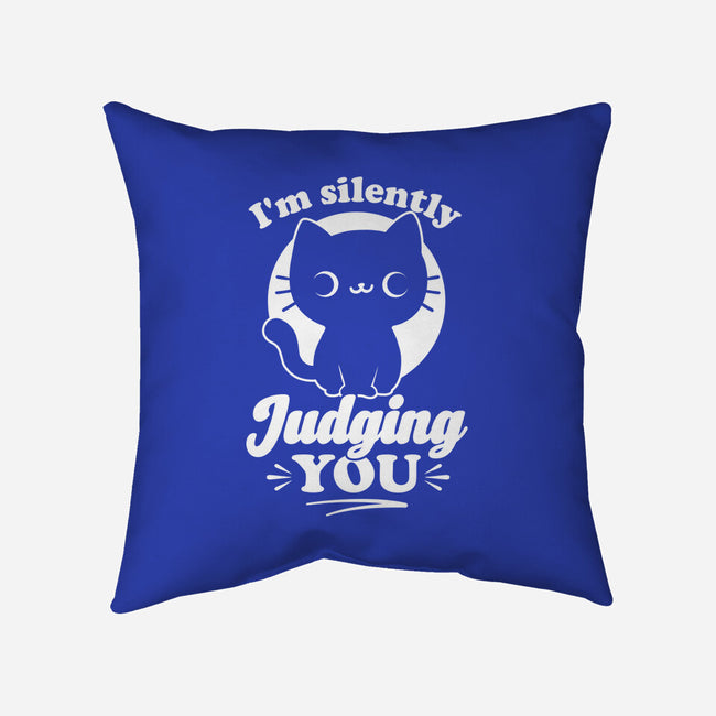 Cat Judges You-None-Removable Cover w Insert-Throw Pillow-Studio Mootant