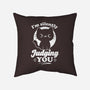 Cat Judges You-None-Removable Cover-Throw Pillow-Studio Mootant