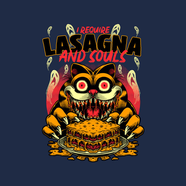 Creepy Cat Lasagna-Unisex-Basic-Tee-Studio Mootant