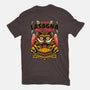 Creepy Cat Lasagna-Womens-Basic-Tee-Studio Mootant