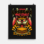 Creepy Cat Lasagna-None-Matte-Poster-Studio Mootant