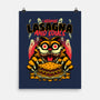 Creepy Cat Lasagna-None-Matte-Poster-Studio Mootant