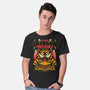 Creepy Cat Lasagna-Mens-Basic-Tee-Studio Mootant