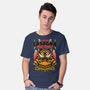 Creepy Cat Lasagna-Mens-Basic-Tee-Studio Mootant