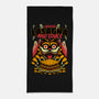 Creepy Cat Lasagna-None-Beach-Towel-Studio Mootant