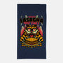 Creepy Cat Lasagna-None-Beach-Towel-Studio Mootant