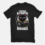 Cat Book Necronomicon-Womens-Basic-Tee-Studio Mootant