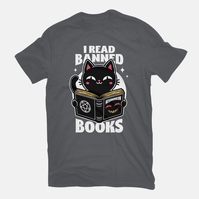 Cat Book Necronomicon-Unisex-Basic-Tee-Studio Mootant