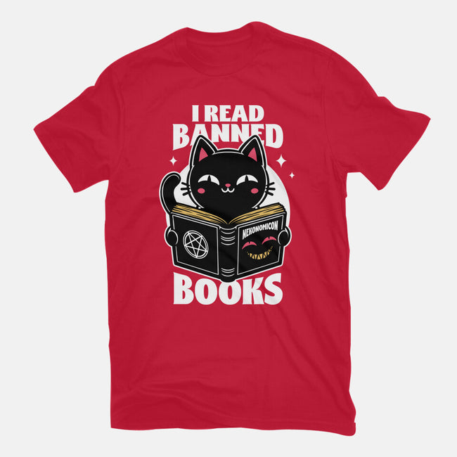 Cat Book Necronomicon-Unisex-Basic-Tee-Studio Mootant