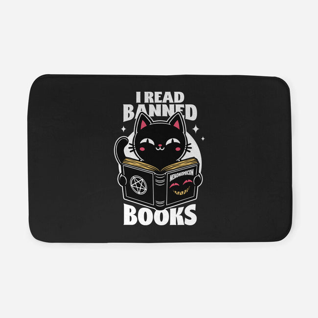 Cat Book Necronomicon-None-Memory Foam-Bath Mat-Studio Mootant