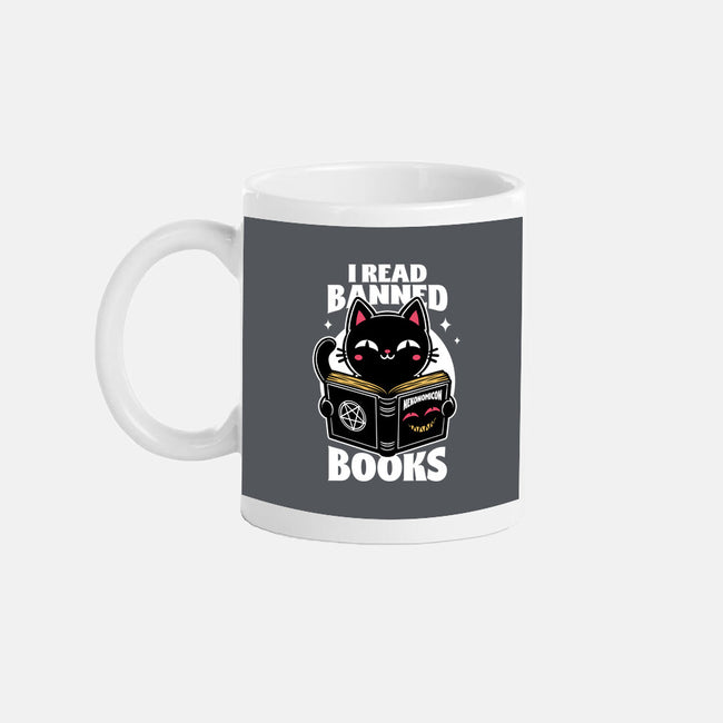 Cat Book Necronomicon-None-Mug-Drinkware-Studio Mootant